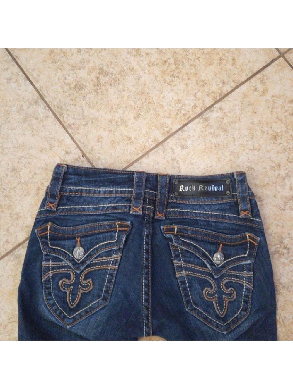 Rock Revival Jeans Size 26 Patti blue bootcut denim
